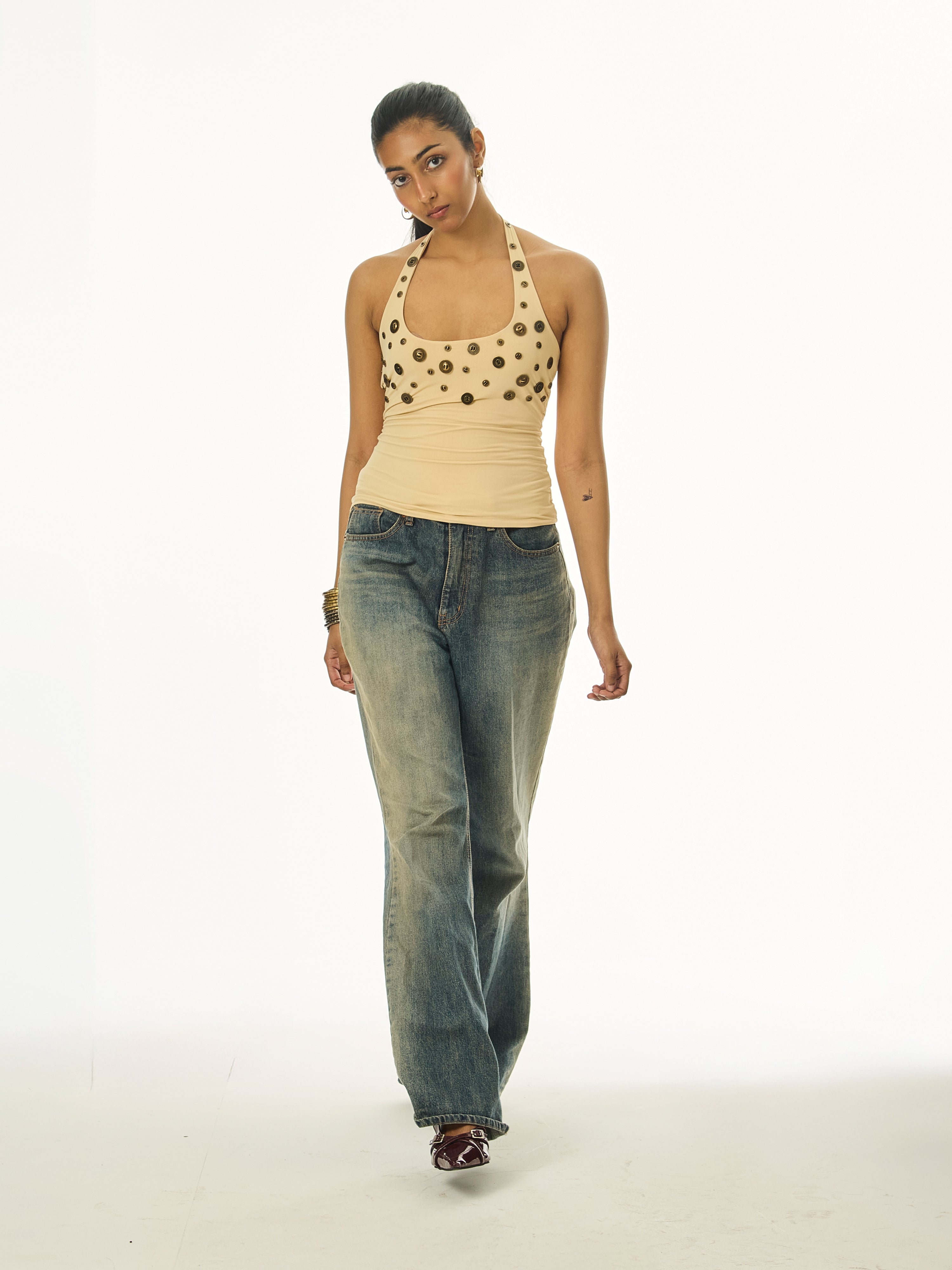 Button Caviar Butter Yellow